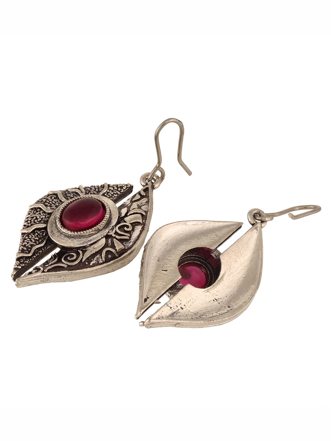 Silver Toned Combo Of 2 Quirky Oxidised Earrings, zaveri pearls, sale price rs, sale price, sale gold plated, sale gold, sale, rubans, ring, regular price, priyassi jewellery, kushal's - Sara