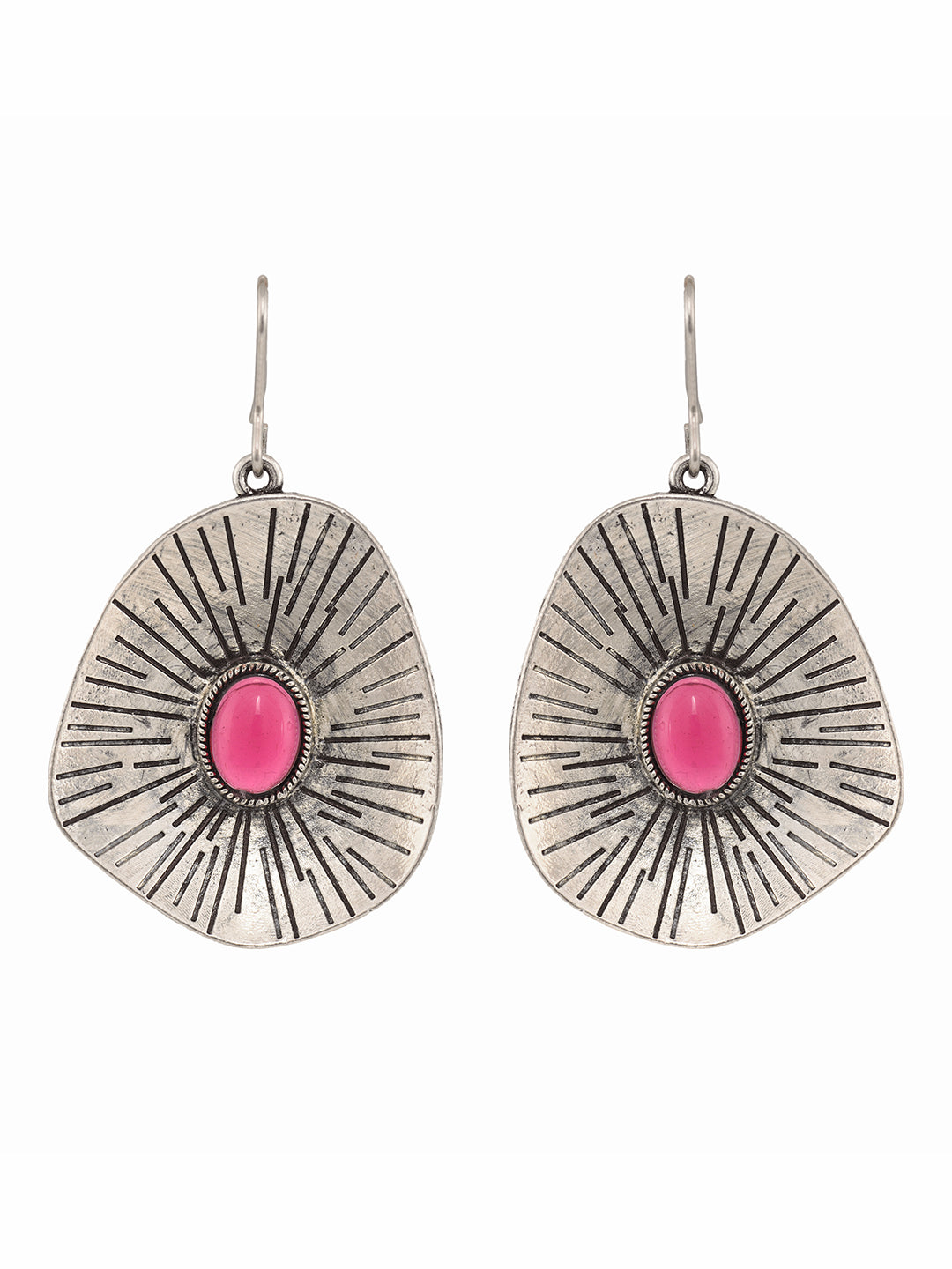 Silver Oxidised Leaf Shaped Drop Earrings, zaveri pearls, sale price rs, sale price, sale gold plated, sale gold, sale, rubans, ring, regular price, priyassi jewellery, kushal's - Saraf RS Je