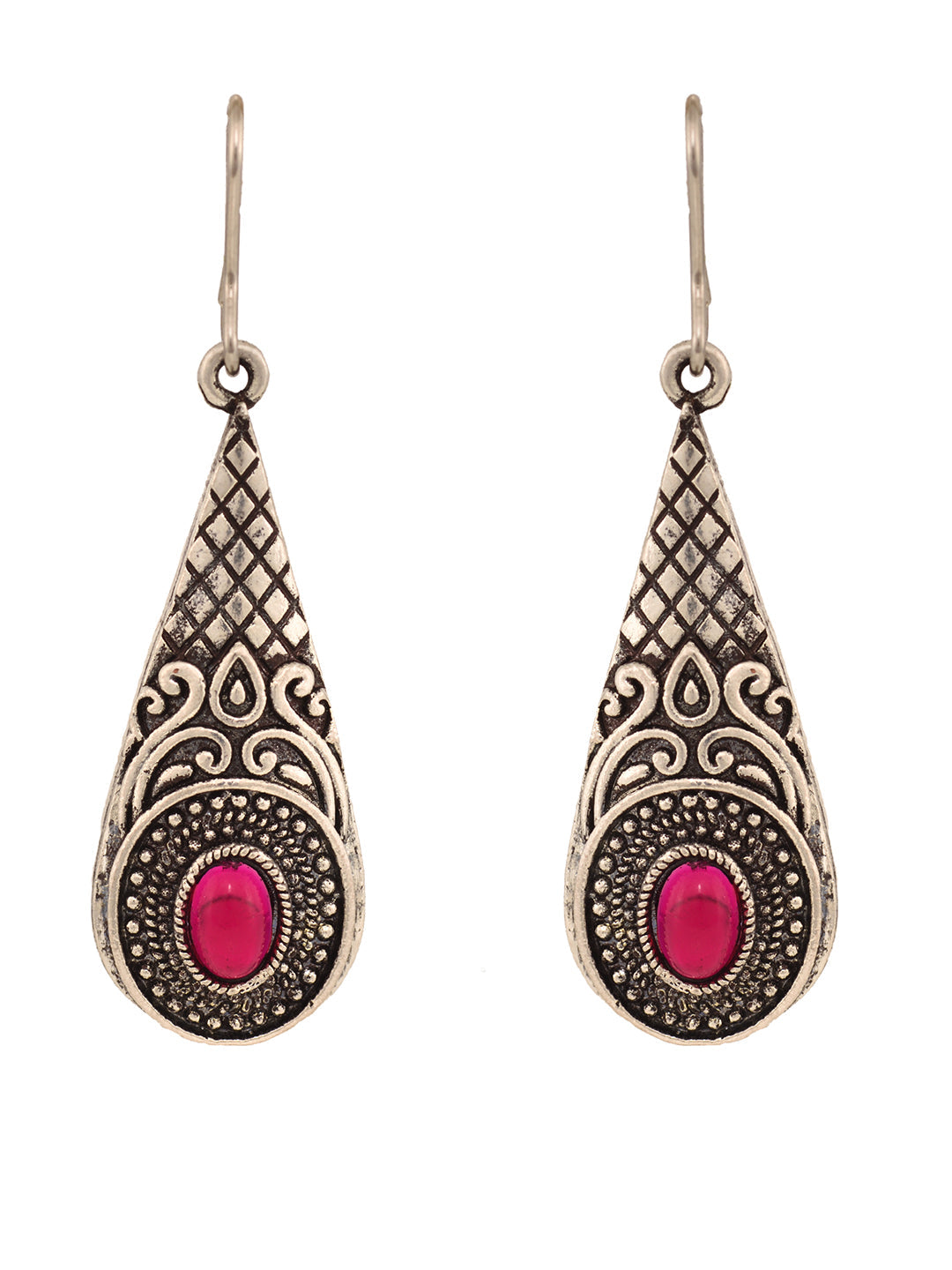 Siver Oxidised Combo Of 2 Minimal Earring, zaveri pearls, sale price rs, sale price, sale gold plated, sale gold, sale, rubans, ring, regular price, priyassi jewellery, kushal's - Saraf RS Je