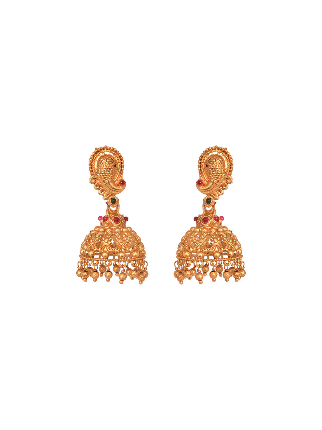 Gold Plated Multi stone studded Handcrafted Exquisite Temple Lakshmi ji & Peacock Design Jewellery Set, zaveri pearls, sale price rs, sale price, sale gold plated, sale gold, sale, rubans, ri