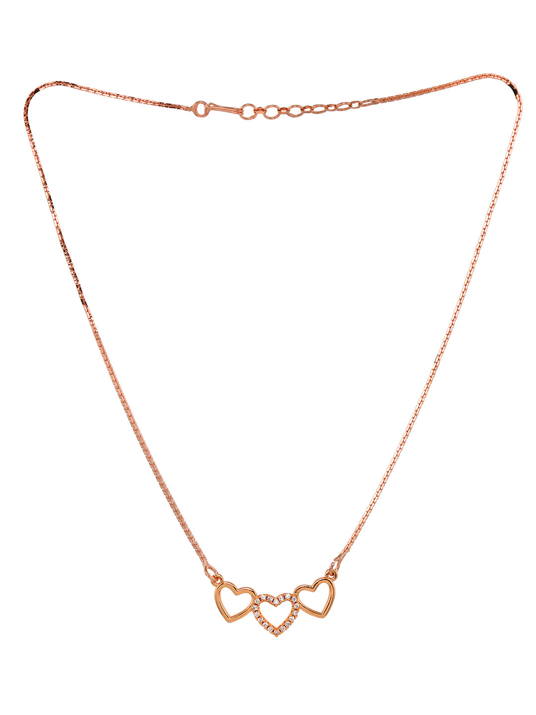 Matt Gold Toned Heart Shaped Minimal Chain Necklace, zaveri pearls, sale price rs, sale price, sale gold plated, sale gold, sale, rubans, ring, regular price, priyassi jewellery, kushal's - S