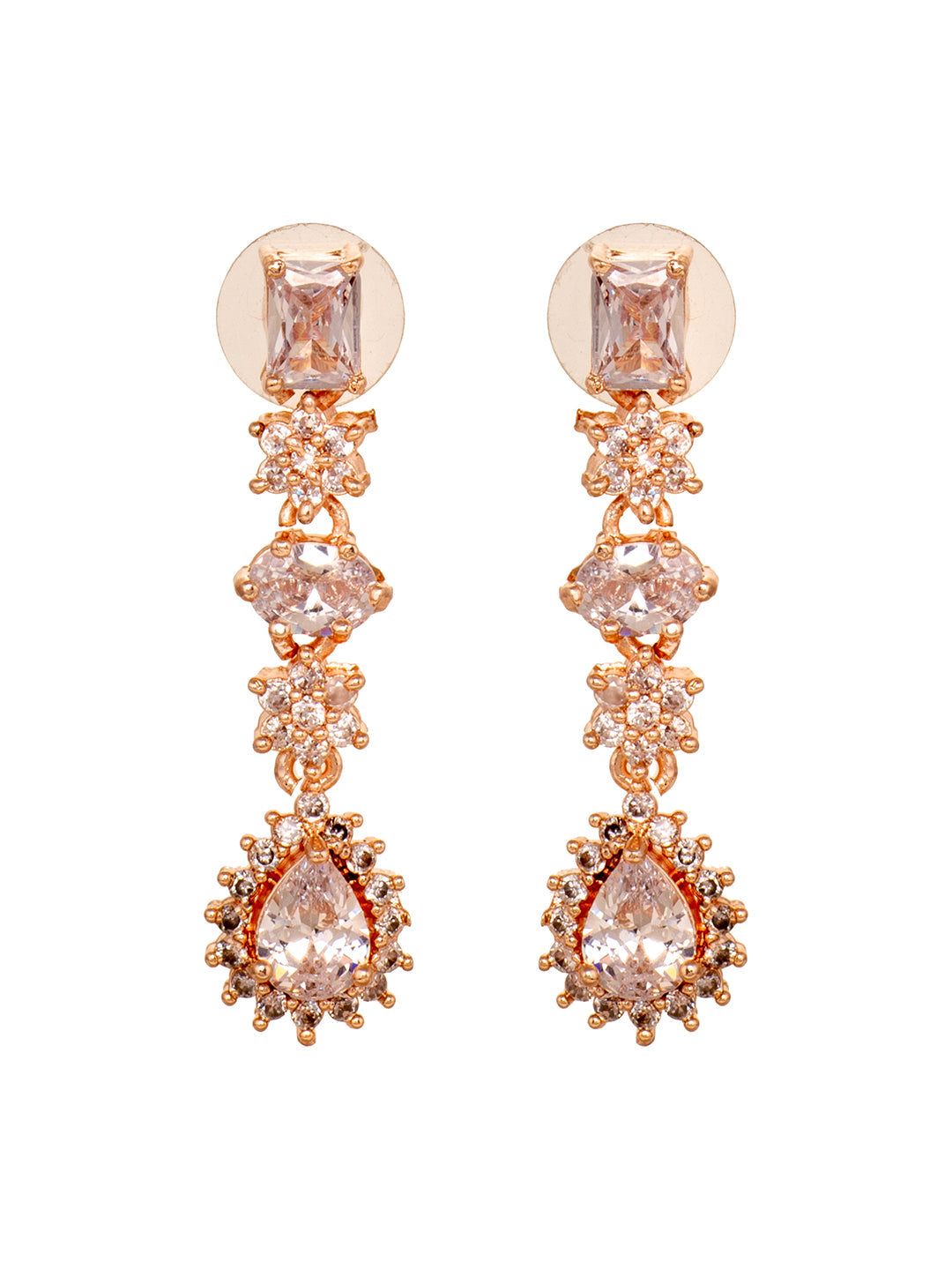 Rose Gold Plated AD Studded Designer Jewellery Set Combo, zaveri pearls, sale price rs, sale price, sale gold plated, sale gold, sale, rubans, ring, regular price, priyassi jewellery, kushal'