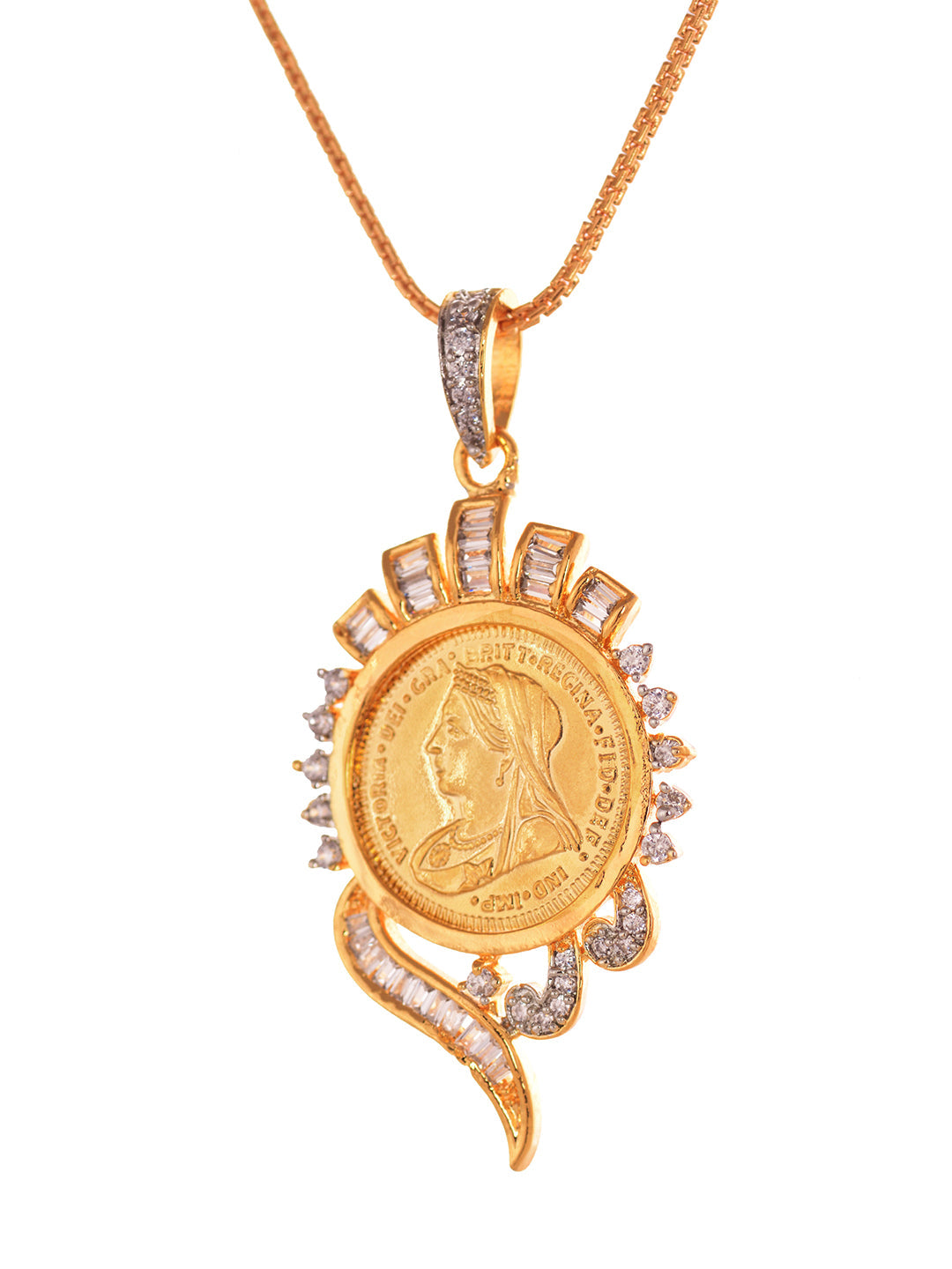 Gold Plated AD Ginni Designer Locket Jewellery Set, zaveri pearls, sale price rs, sale price, sale gold plated, sale gold, sale, rubans, ring, regular price, priyassi jewellery, kushal's - Sa