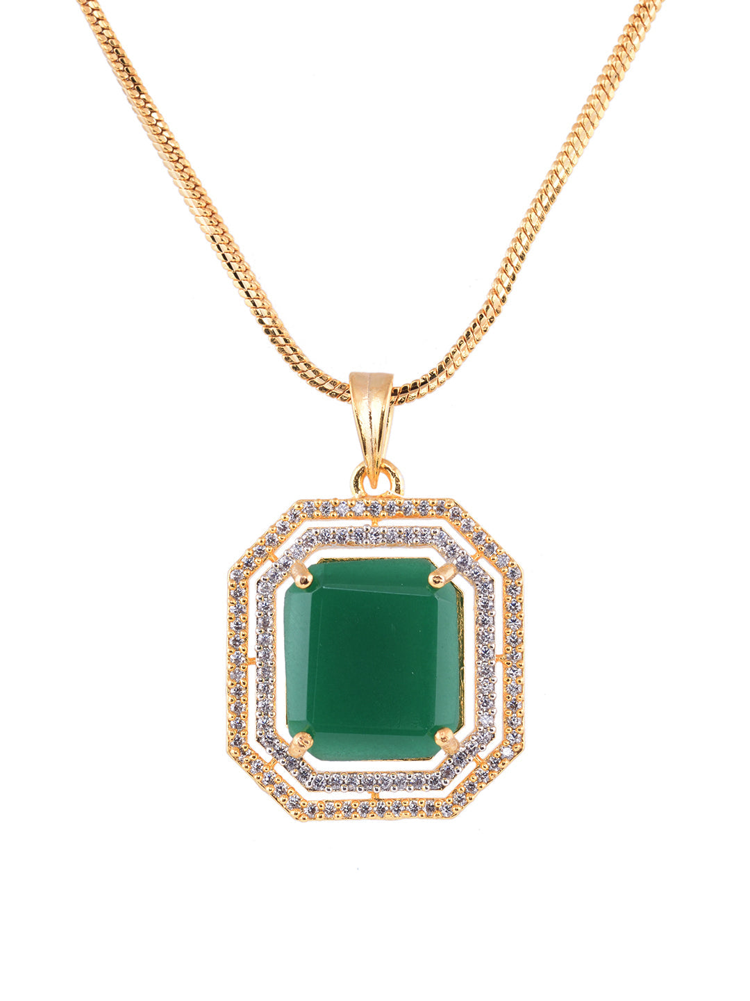 GoldPlated White & Green AD Studded Jewellery Set, zaveri pearls, sale price rs, sale price, sale gold plated, sale gold, sale, rubans, ring, regular price, priyassi jewellery, kushal's - Sar