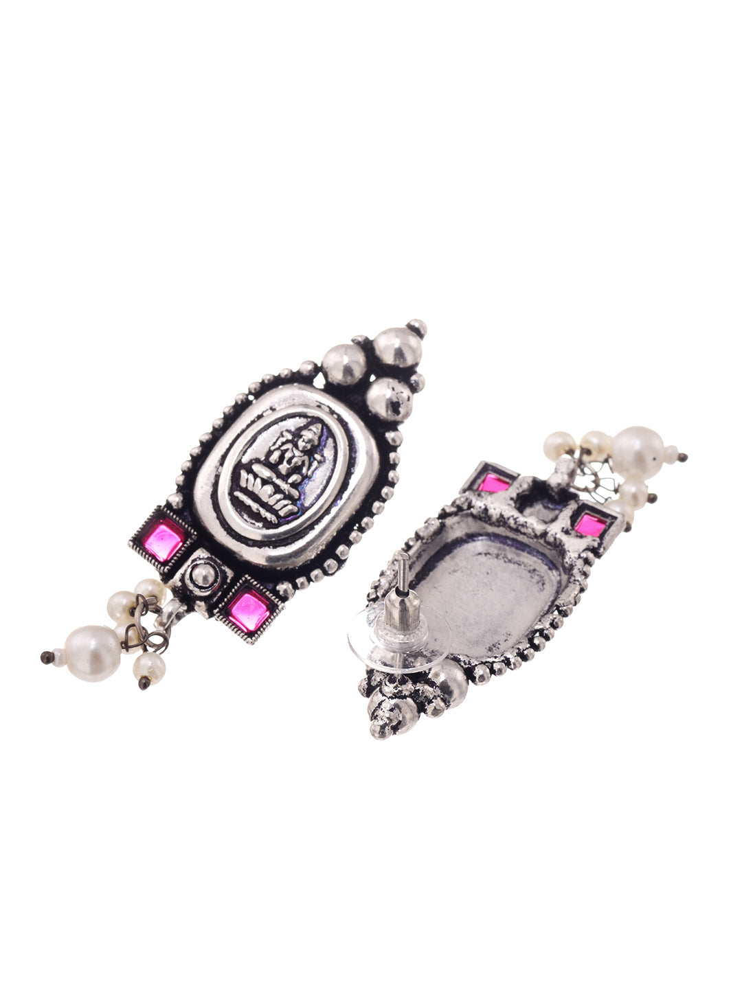 Oxidised Silver Plated Red stone studded Choker Necklace Jewellery Set, zaveri pearls, sale price rs, sale price, sale gold plated, sale gold, sale, rubans, ring, regular price, priyassi jewe