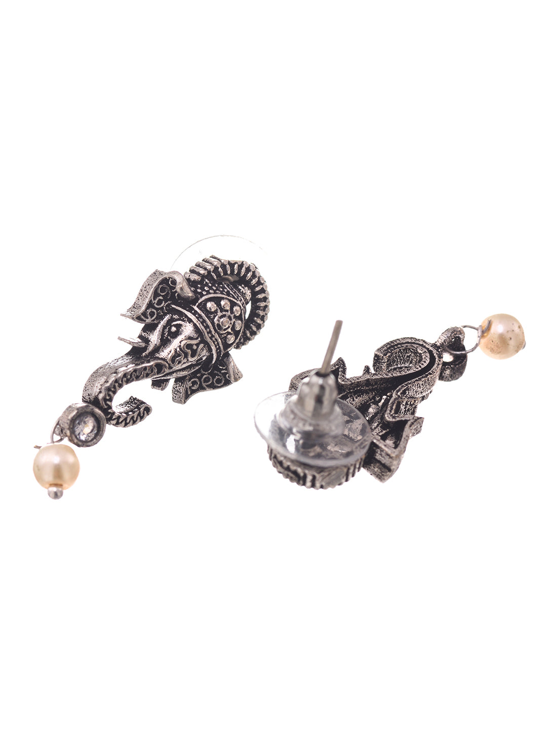 Oxidised Silver Plated & Beaded Lord Ganesha Necklace Jewellery Set, zaveri pearls, sale price rs, sale price, sale gold plated, sale gold, sale, rubans, ring, regular price, priyassi jewelle