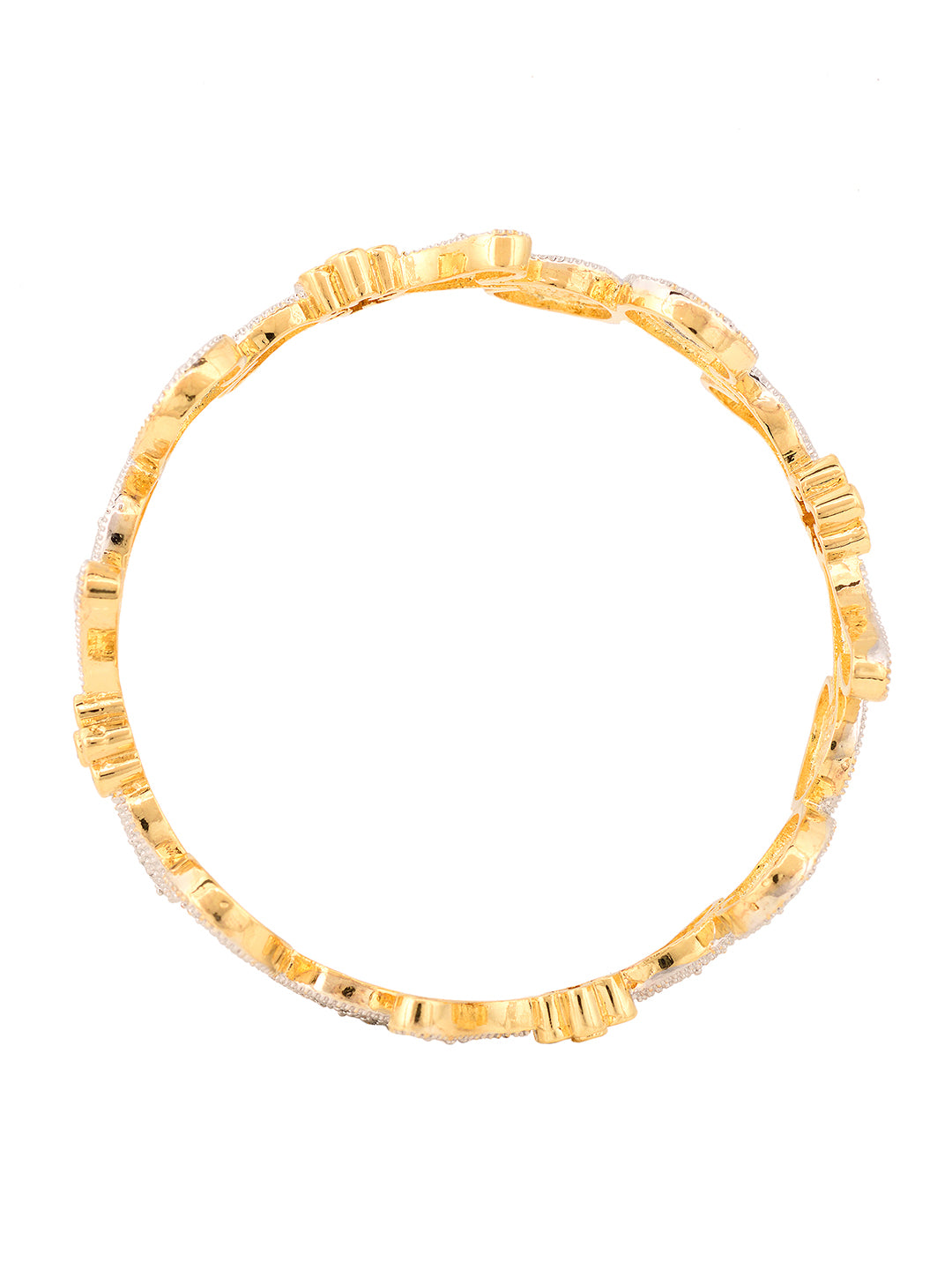 Set Of 2 White Gold Plated White AD studded Handcrafted Designer Bangles, zaveri pearls, sale price rs, sale price, sale gold plated, sale gold, sale, rubans, ring, regular price, priyassi je