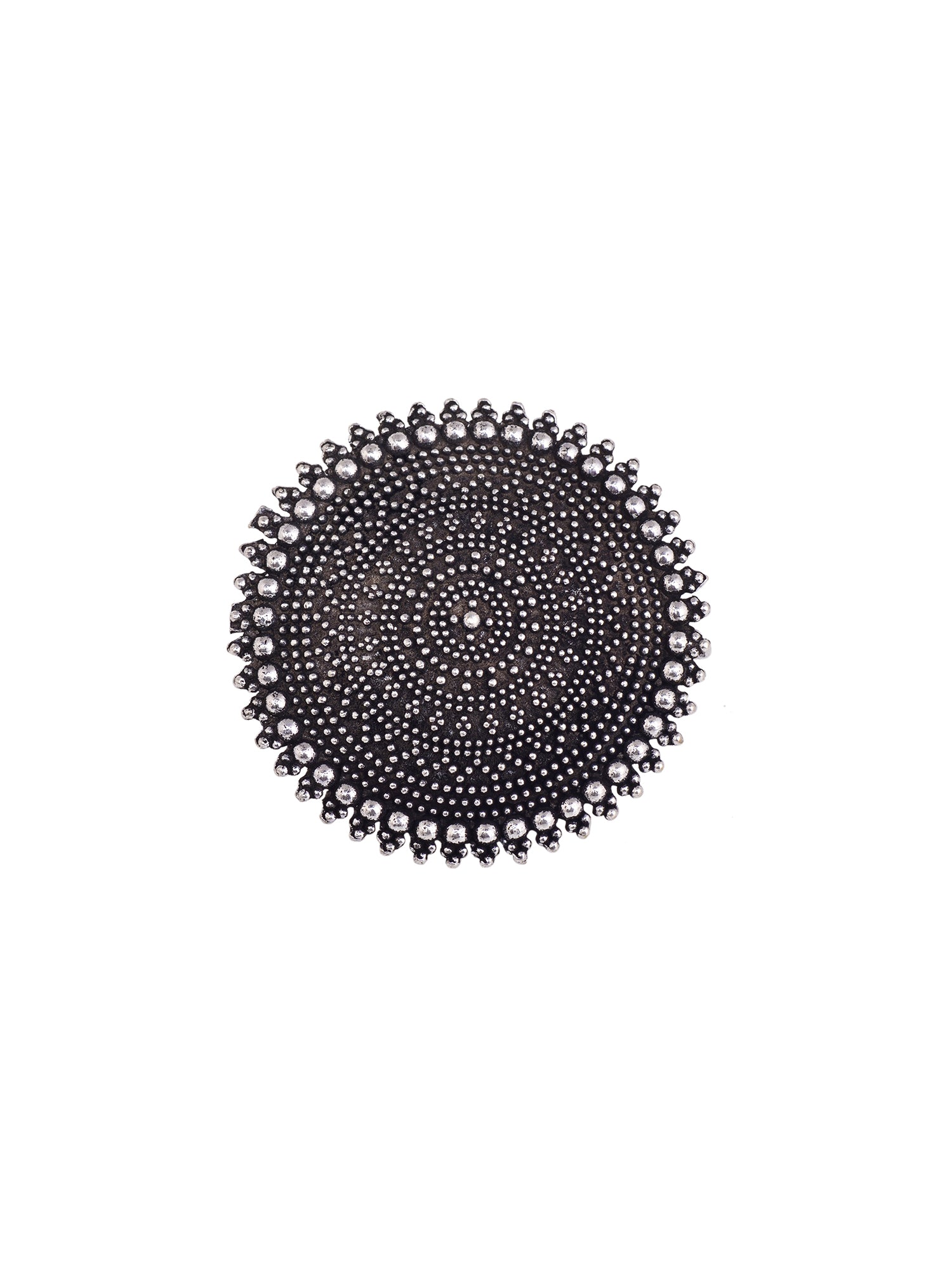 Silver Oxidised Toned Designer Finger Ring, zaveri pearls, sale price rs, sale price, sale gold plated, sale gold, sale, rubans, ring, regular price, priyassi jewellery, kushal's - Saraf RS J