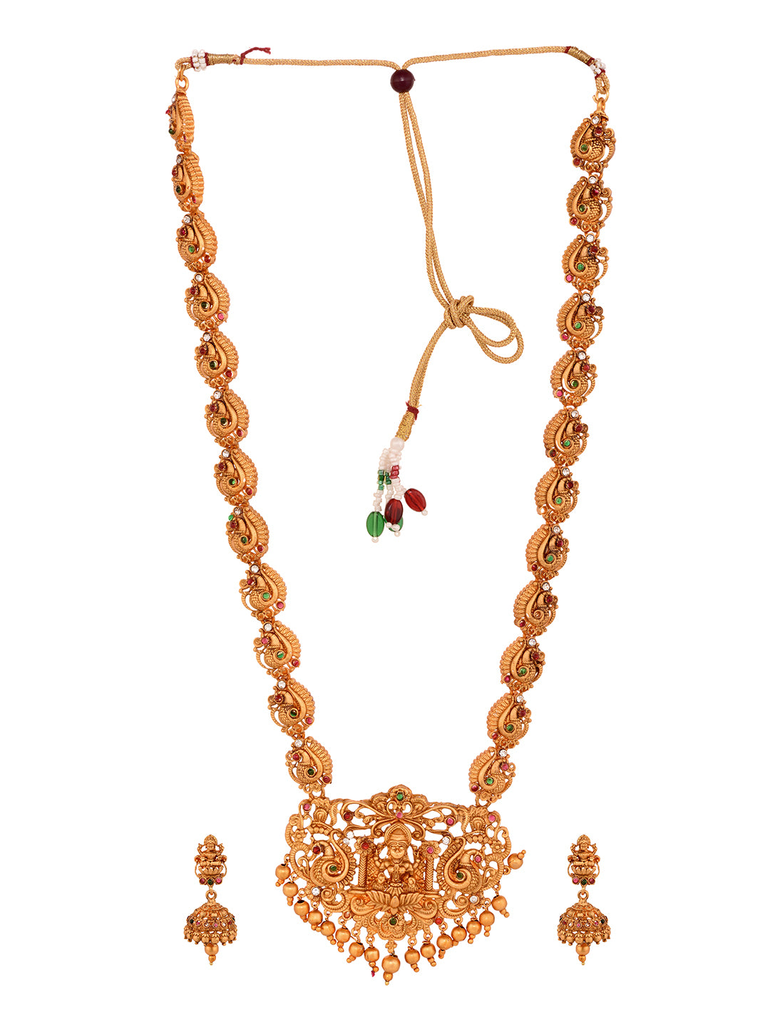 Gold Plated Trendy combo Temple Jewellery Set, zaveri pearls, sale price rs, sale price, sale gold plated, sale gold, sale, rubans, ring, regular price, priyassi jewellery, kushal's - Saraf R