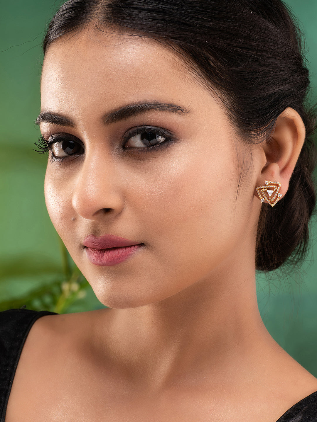 Women GoldToned Star Shaped Studs Earrings, zaveri pearls, sale price rs, sale price, sale gold plated, sale gold, sale, rubans, ring, regular price, priyassi jewellery, kushal's - Saraf RS J