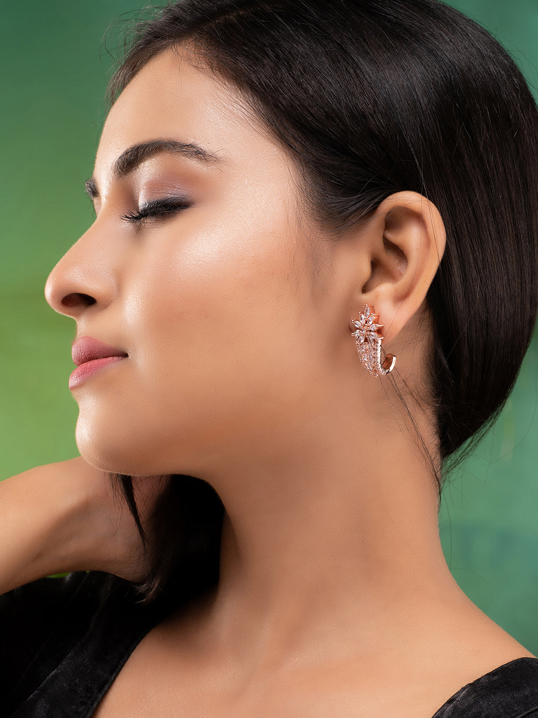Rose Classic Drop Earrings, zaveri pearls, sale price rs, sale price, sale gold plated, sale gold, sale, rubans, ring, regular price, priyassi jewellery, kushal's - Saraf RS Jewellery