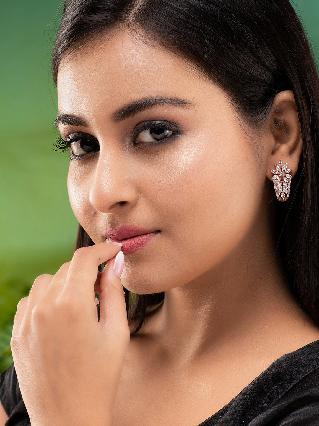 Rose Classic Drop Earrings, zaveri pearls, sale price rs, sale price, sale gold plated, sale gold, sale, rubans, ring, regular price, priyassi jewellery, kushal's - Saraf RS Jewellery