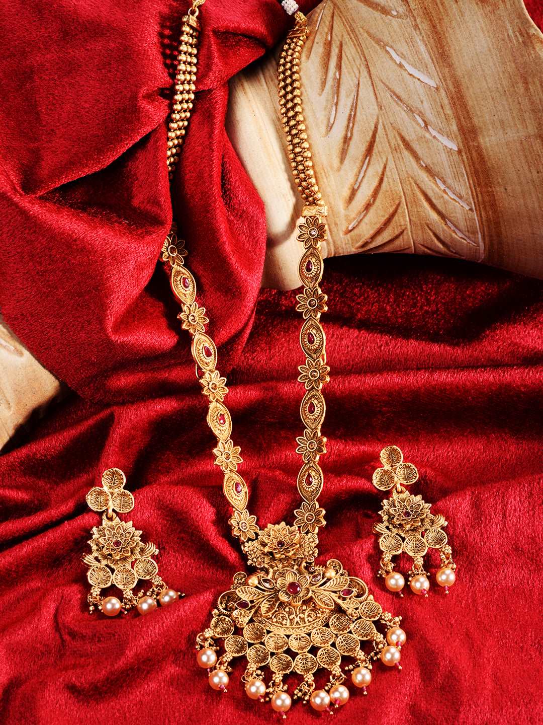 Antique Gold Plated Kemp stone studded Rajwadi long Temple Necklace Jewellery Set, zaveri pearls, sale price rs, sale price, sale gold plated, sale gold, sale, rubans, ring, regular price, pr