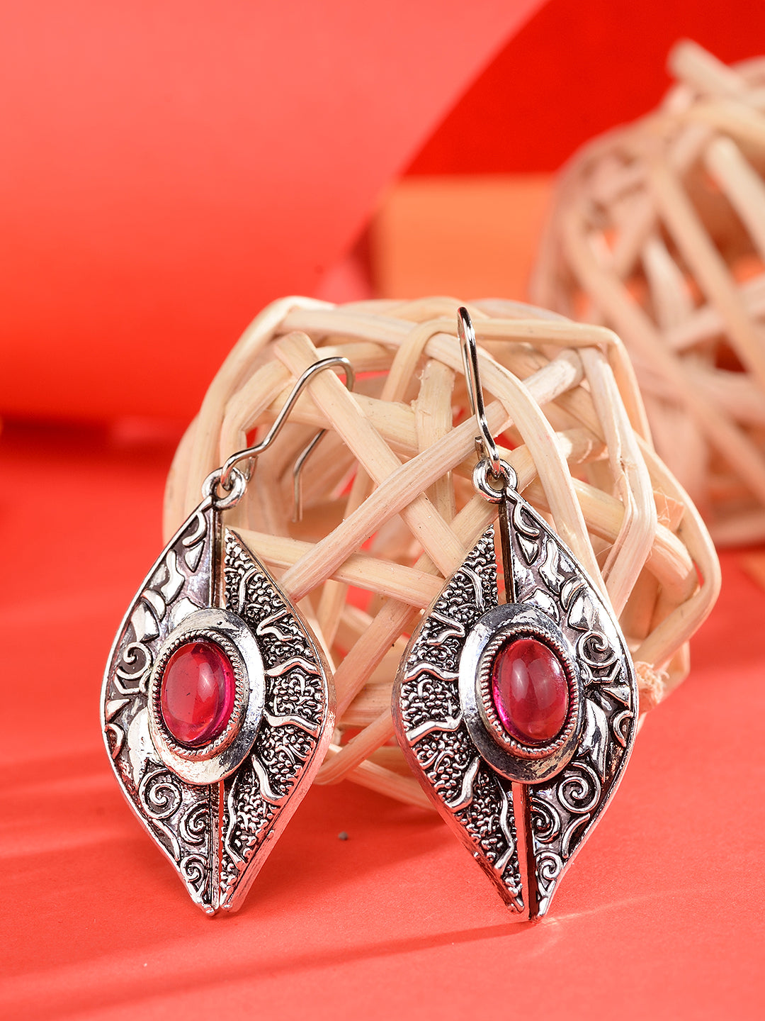 Silver Toned Combo Of 2 Quirky Oxidised Earrings, zaveri pearls, sale price rs, sale price, sale gold plated, sale gold, sale, rubans, ring, regular price, priyassi jewellery, kushal's - Sara