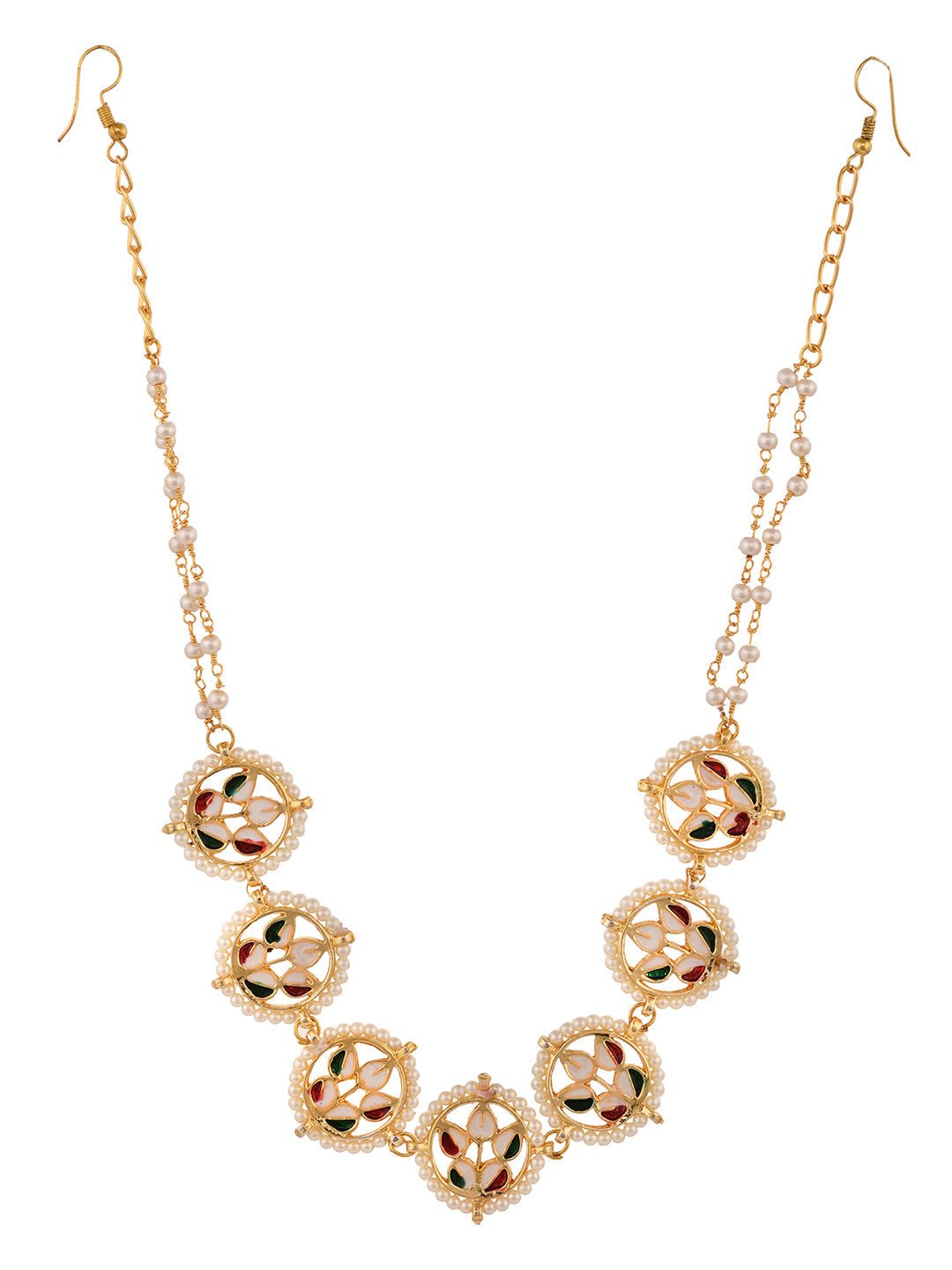 Gold Plated Kundan studded Matha Patti, zaveri pearls, sale price rs, sale price, sale gold plated, sale gold, sale, rubans, ring, regular price, priyassi jewellery, kushal's - Saraf RS Jewel