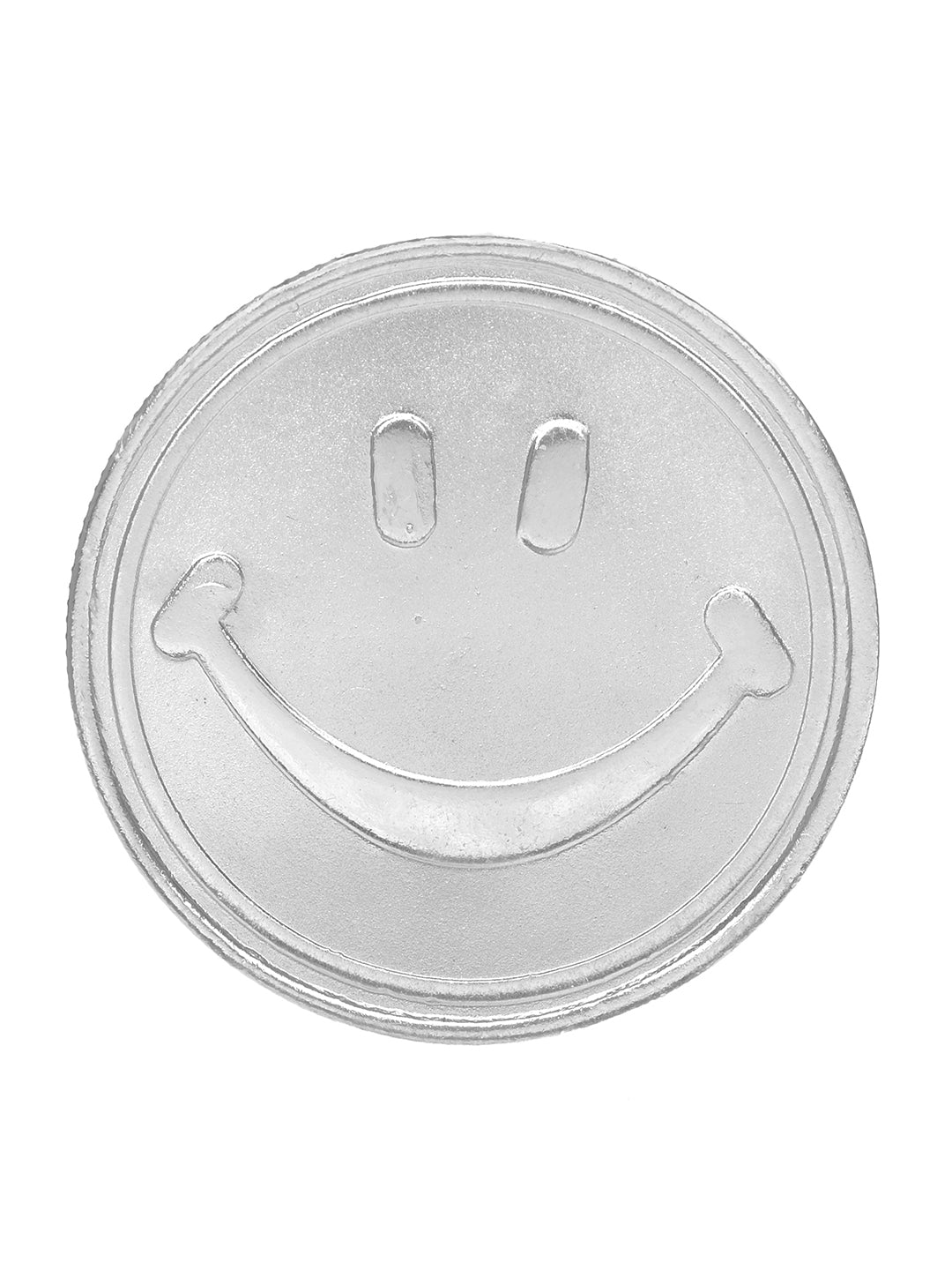 Smiley 10 gram 999 Round Silver Coin, zaveri pearls, sale price rs, sale price, sale gold plated, sale gold, sale, rubans, ring, regular price, priyassi jewellery, kushal's - Saraf RS Jewelle