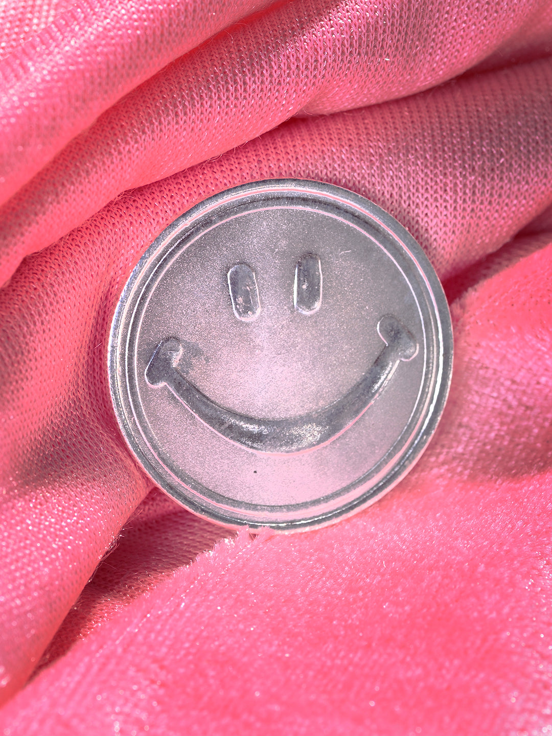 Smiley 10 gram 999 Round Silver Coin, zaveri pearls, sale price rs, sale price, sale gold plated, sale gold, sale, rubans, ring, regular price, priyassi jewellery, kushal's - Saraf RS Jewelle
