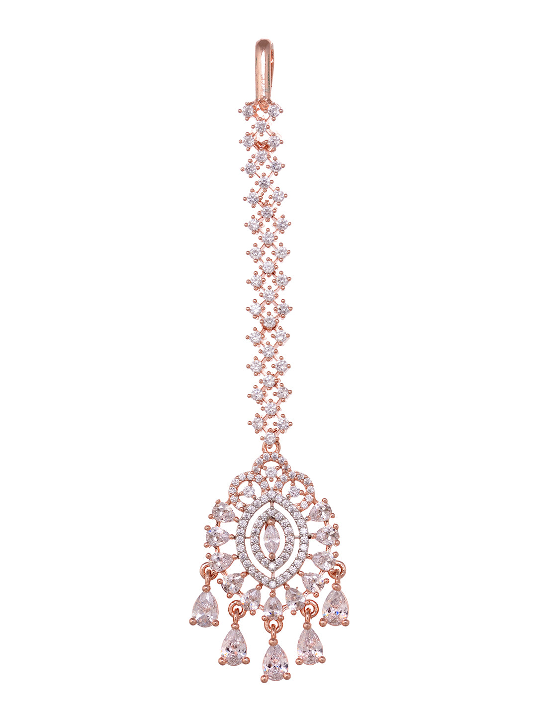 Rose Gold Plated White AD Studded Heavy Choker Jewellery Set, zaveri pearls, sale price rs, sale price, sale gold plated, sale gold, sale, rubans, ring, regular price, priyassi jewellery, kus