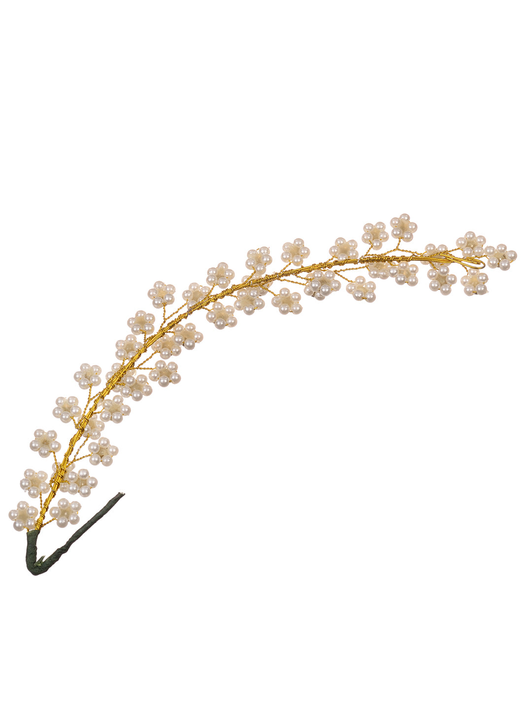 Gold Toned White Pearl Beaded Tiara for Girls & Women, zaveri pearls, sale price rs, sale price, sale gold plated, sale gold, sale, rubans, ring, regular price, priyassi jewellery, kushal's -