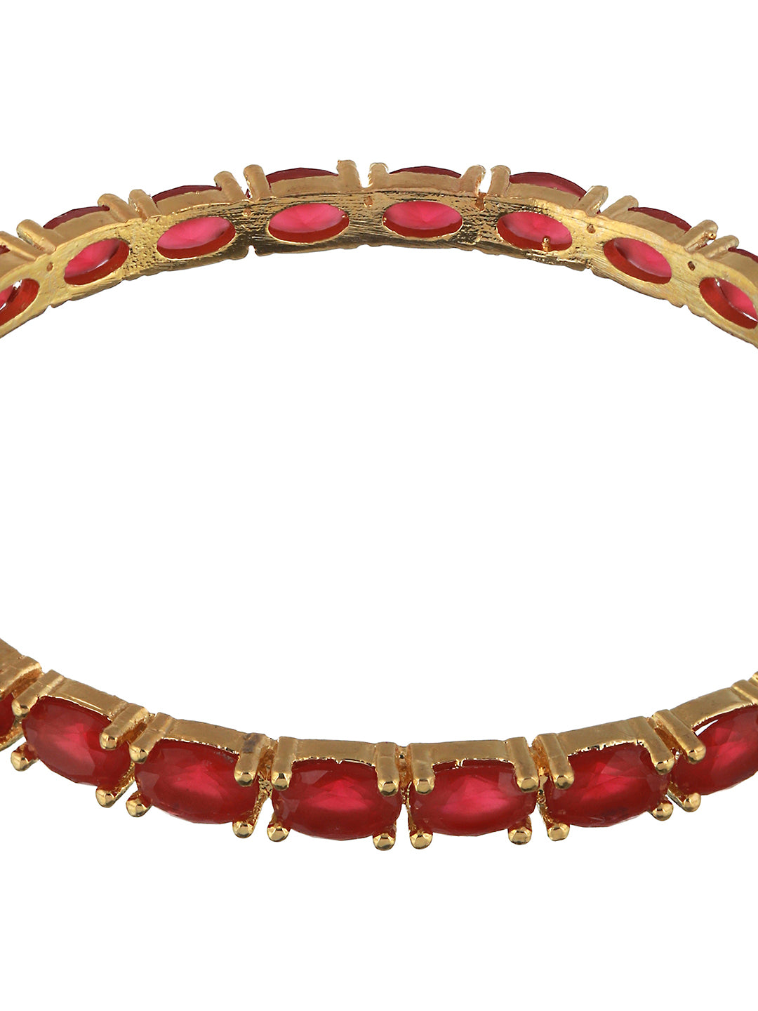Set of 4 Gold Plated  Red Ruby Stone Studded  Bangles, zaveri pearls, sale price rs, sale price, sale gold plated, sale gold, sale, rubans, ring, regular price, priyassi jewellery, kushal's -