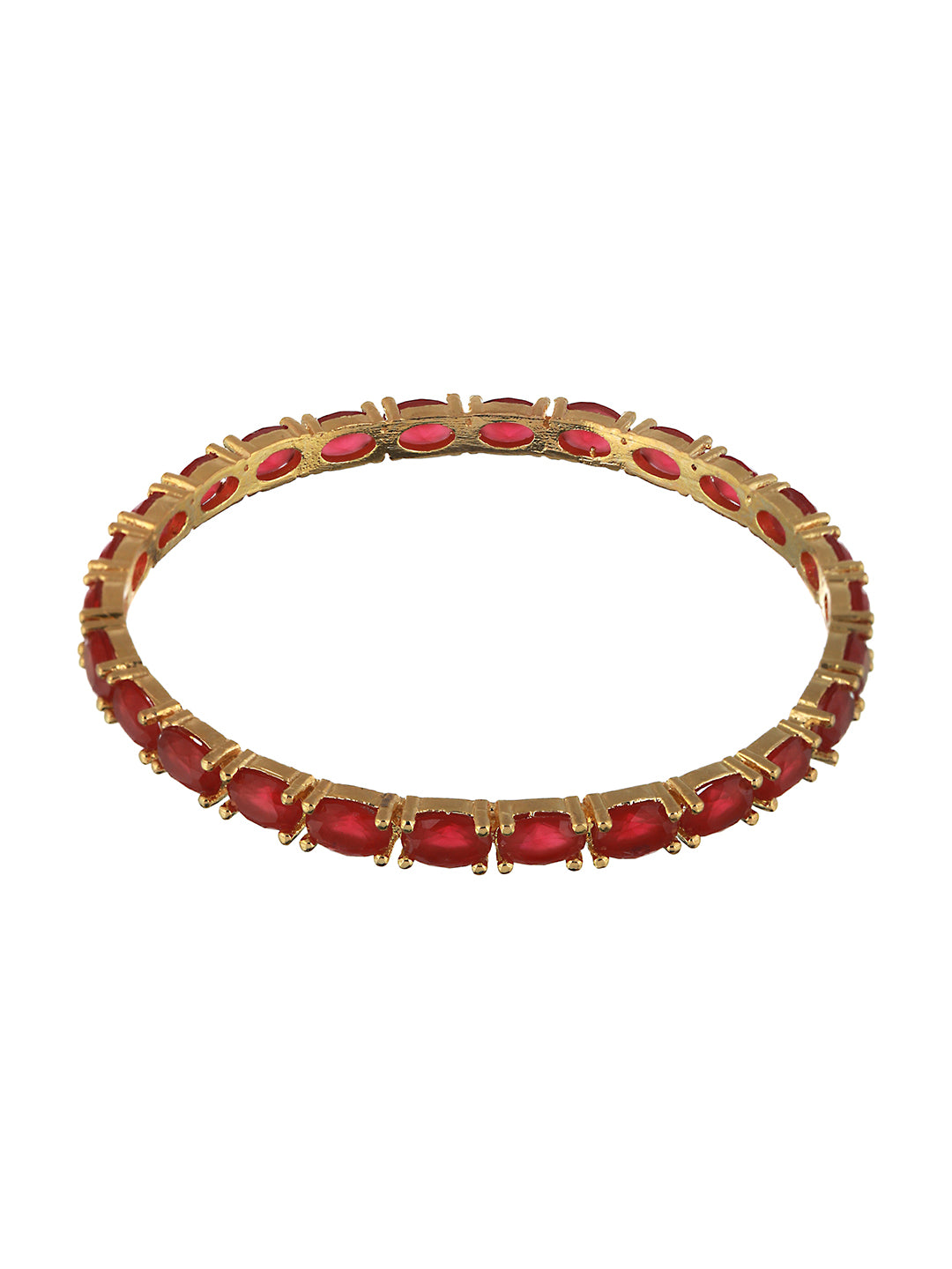 Set of 4 Gold Plated  Red Ruby Stone Studded  Bangles, zaveri pearls, sale price rs, sale price, sale gold plated, sale gold, sale, rubans, ring, regular price, priyassi jewellery, kushal's -